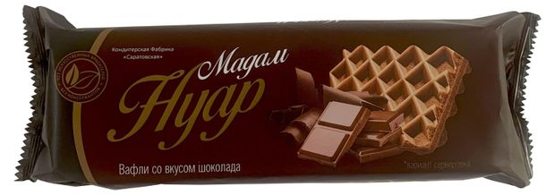 

Вафли КФ Саратовская Мадам Нуар со вкусом шоколада 170 г