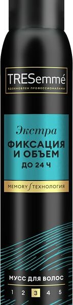 Мусс для укладки волос TRESemme Egl beauty-full volume экстра фиксация 200мл