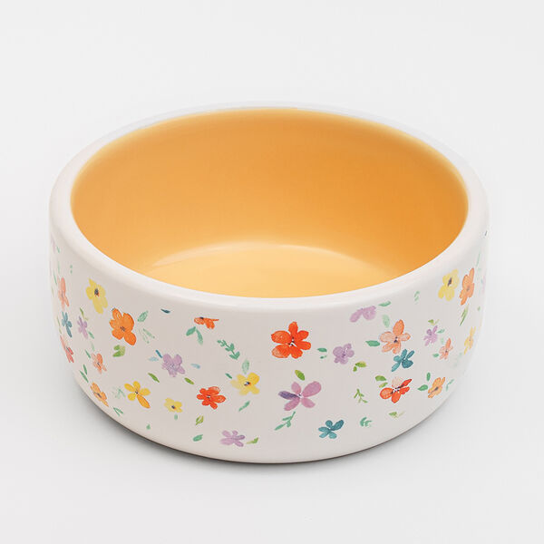 Миска с рисунком Цветы 200мл 11см керамика
