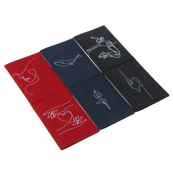 Юl обложка для паспорта, пу, 14х10см, 6 дизайнов, в ассортименте