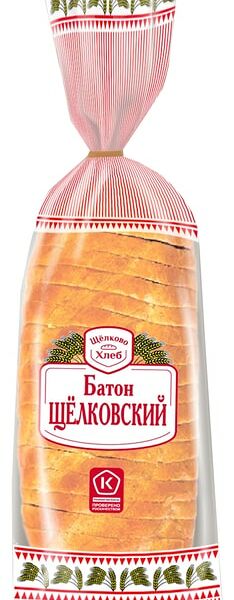 Хлеб Батон Щелковохлеб Щелковский нарезка 380г