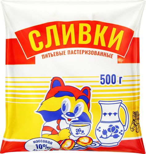 

Сливки АГРОФИРМА ТРУД 10%, без змж