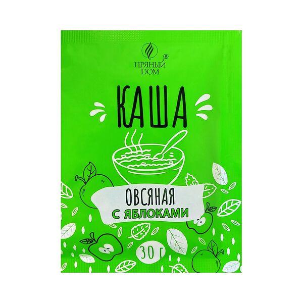 Каша овсяная с яблоками ТМ Пряный Дом 30г