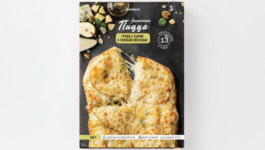 Пицца ВкусВилл римская Груша с сыром с голубой плесенью, 440г