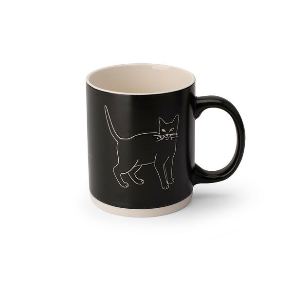 Кружка Cat in Black, 340 мл, фарфор