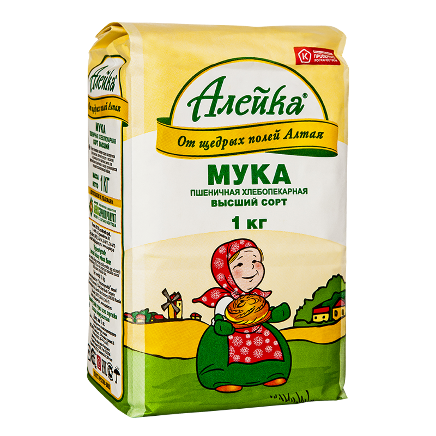 

Мука пшеничная Алейка хлебопекарная высший сорт 1 кг