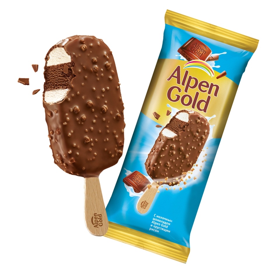 

Мороженое Alpen Gold эскимо с молочным шоколадом и хрустящими кусочками 58 г