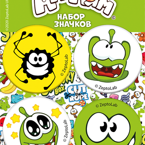 Значки Ам Ням закатные