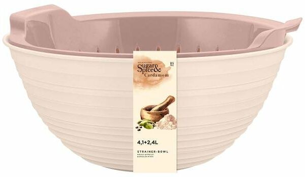 Миска-дуршлаг Sugar&Spice Cardamom Freshberry, 4.1 + 2.4 л