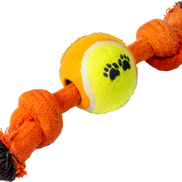 Игрушка для собак TRIOL Веревка-канат 2 узла и мяч, 240мм