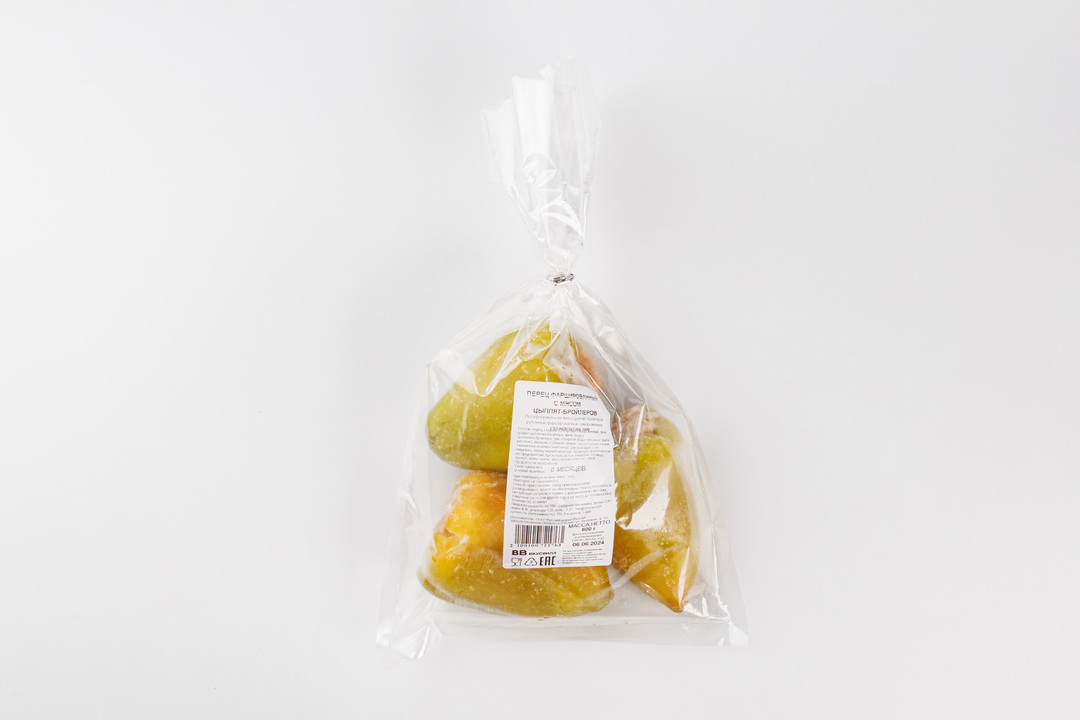 

Перец фаршированный мясом курицы, заморозка 600 г