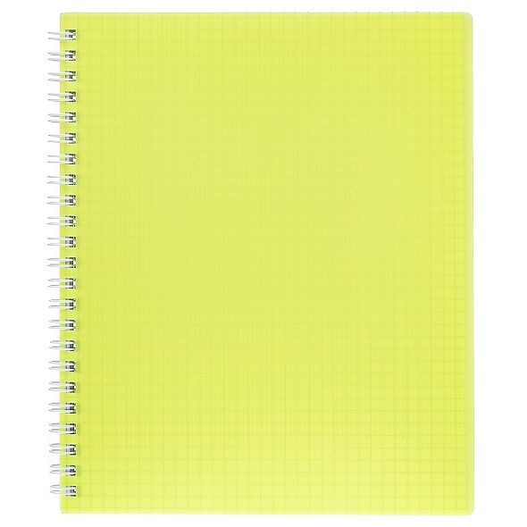 Тетрадь Hatber Line Neon Желтая на гребне в клетку А5, 80 л 