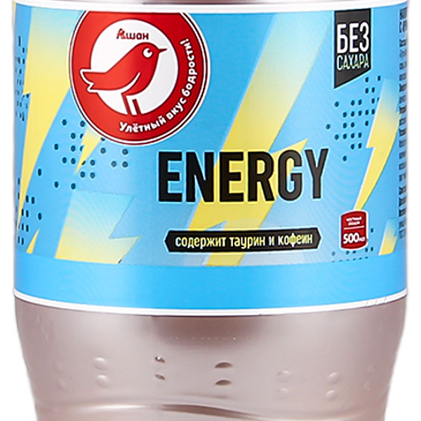 Напиток энергетический АШАН Красная птица газированный