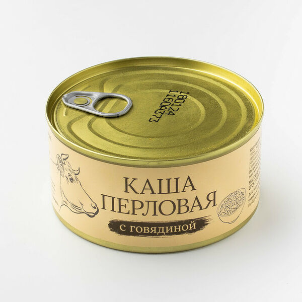 Каша перловая с говядиной