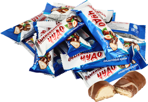 

Конфеты вафельные Обыкновенное чудо Сливочный крем вес