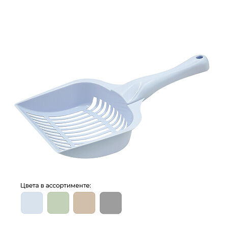 Совок ZooExpress Мега большой для кошек 15х33 см, в ассортименте