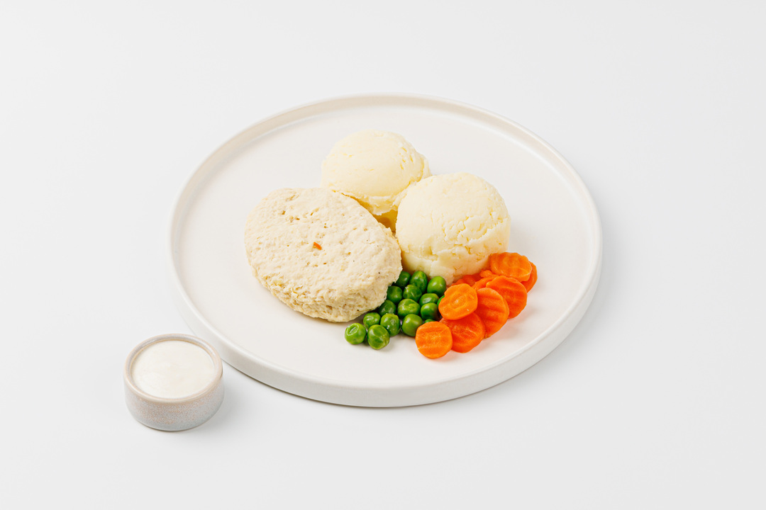 

Котлета куриная с картофельным пюре и овощами Вкусвилл 250 г