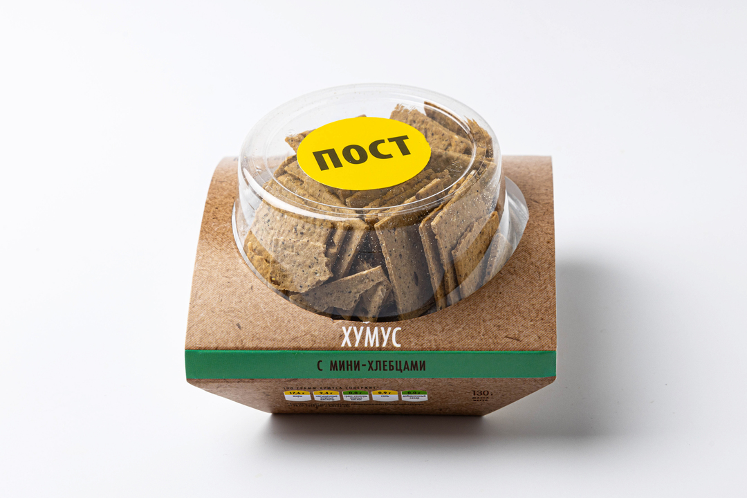 

Хумус с минихлебцами 130 г