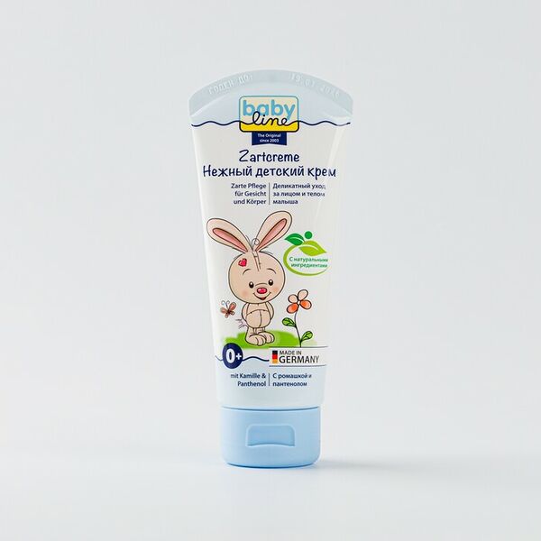 Детский крем нежный Babyline с ромашкой и пантенолом 0+ 75 мл