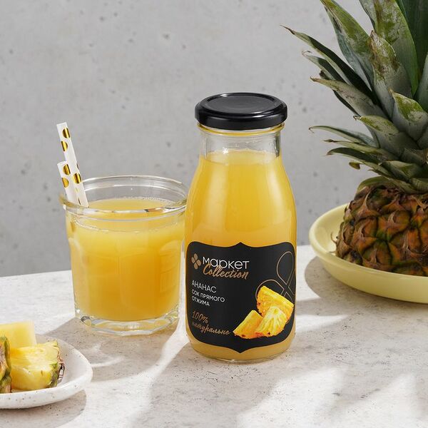 Сок ананасовый прямого отжима неосветленный Market Collection