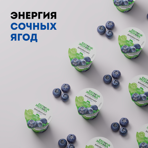 

Биойогурт ЭкоНива с черникой 2.8% 125 г