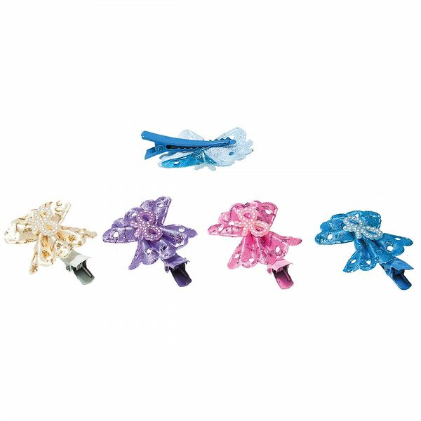 Бантик-заколка V.I.PET Комильфо 3.5 см цвета в ассортименте 1 шт