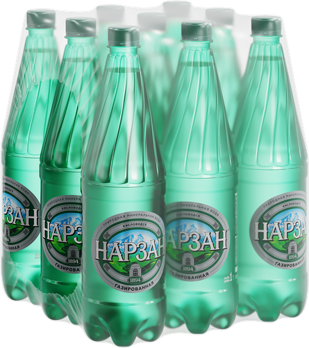 

Вода минеральная Нарзан газированная 1 л
