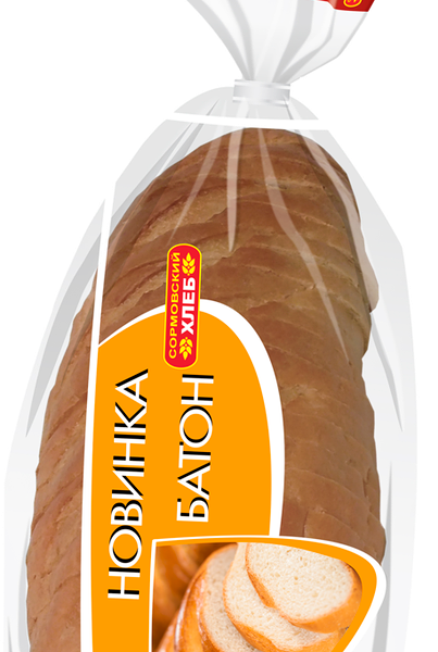 Батон СОРМОВСКИЙ ХЛЕБ Новинка, высший сорт, в нарезке