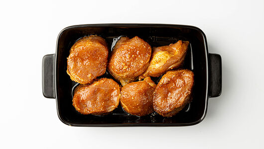 Медальоны свиной вырезки в маринаде