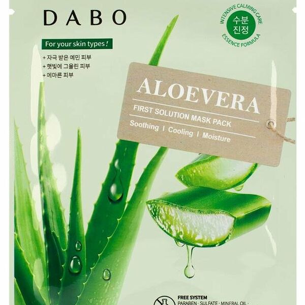Маска для лица Dabo тканевая экстракт Алоэ 23 г