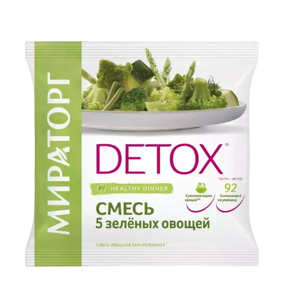 Смесь Мираторг 5 зелёных овощей 400г, Россия
