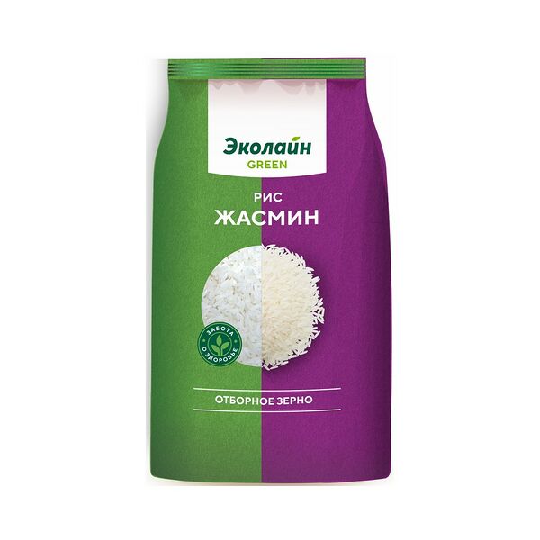 Крупа Рис Жасмин Эколайн Green 800г