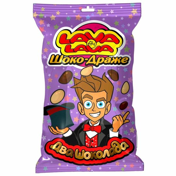 Драже Lava Lava кукурузное в шоколадной глазури Два шоколада