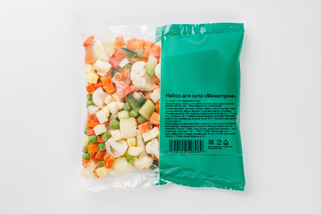 

Набор для супа "Минестроне" (Продукт замороженный)