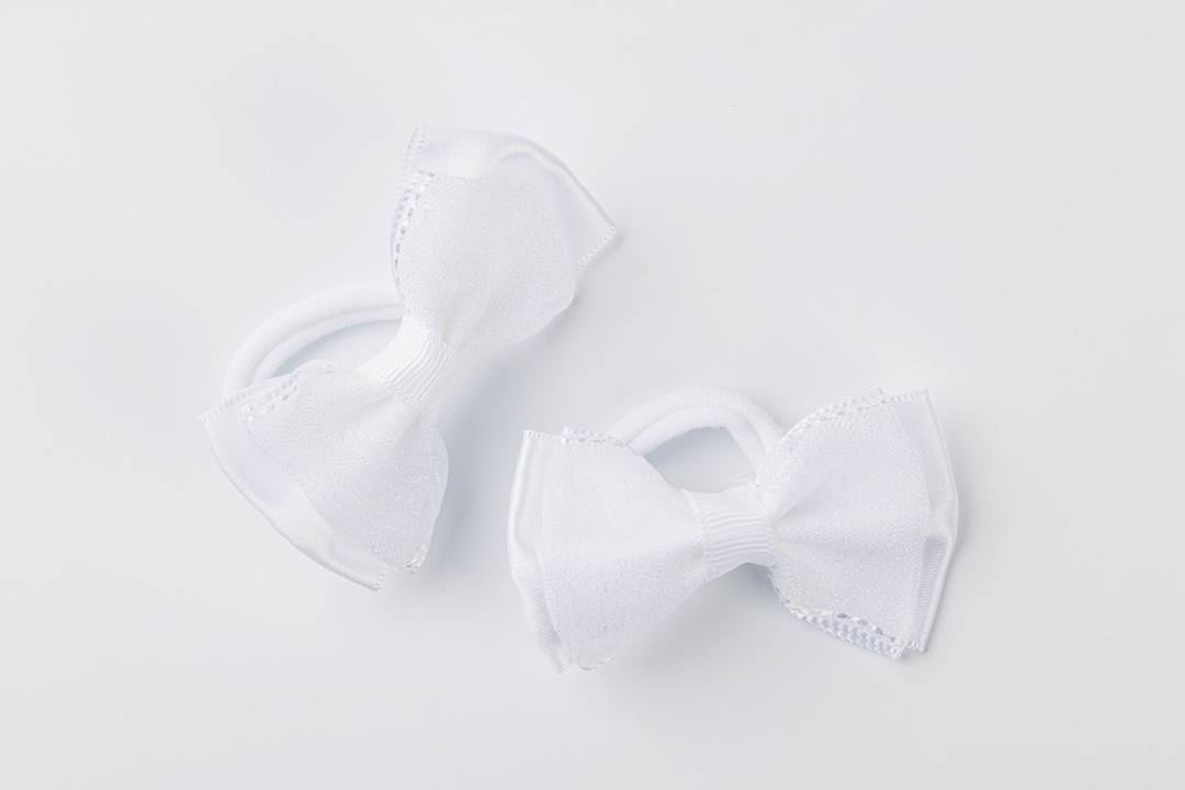 

Набор резинок "Белые бантики", 2 шт