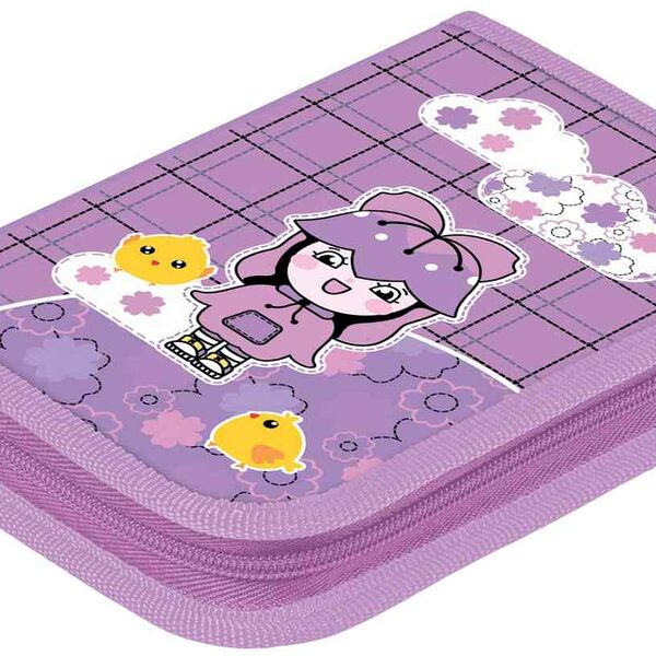 Пенал 1 отделение Hatber На облачке, 190×130 мм