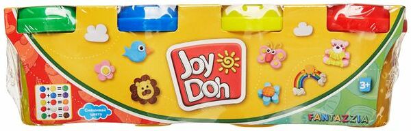 Масса для лепки JOY DOH 4 баночки с тестом, 4х56г, POT-04/056