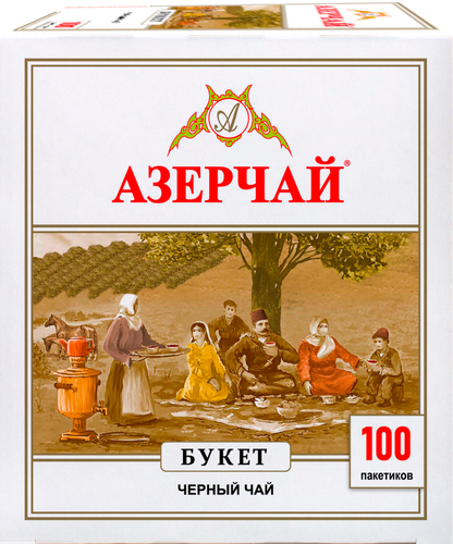 

Чай черный Азерчай Букет в пакетиках 100 пакетиков 200 г