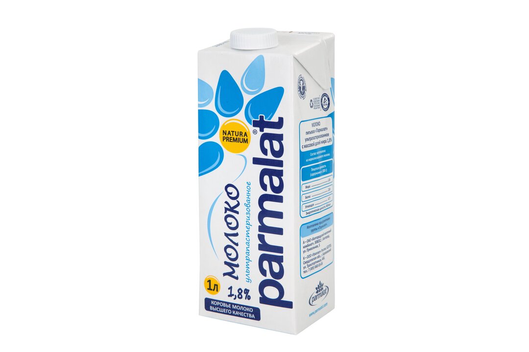 

Молоко Parmalat ультрапастеризованное 1.8% 1 л