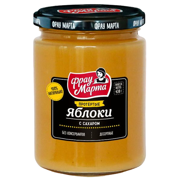 Яблоки протертые Фрау Марта с сахаром