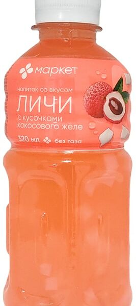 Напиток Маркет с кусочками кокосового желе со вкусом Личи 320мл