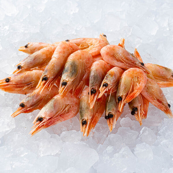 Креветка северная варено-мороженая неразделанная, 250+