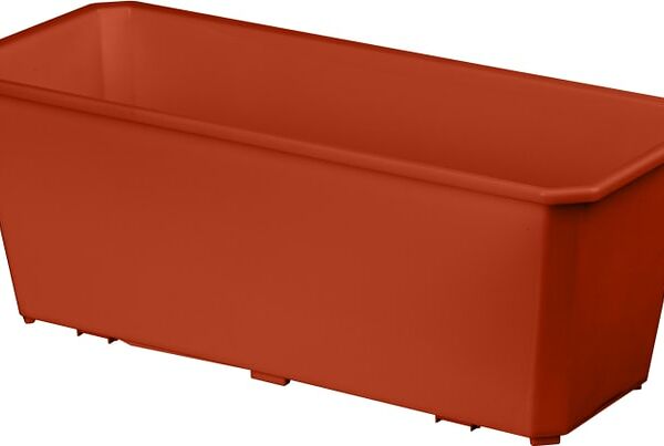 Ящик балконный IdiLand Basil терракотовый 40см