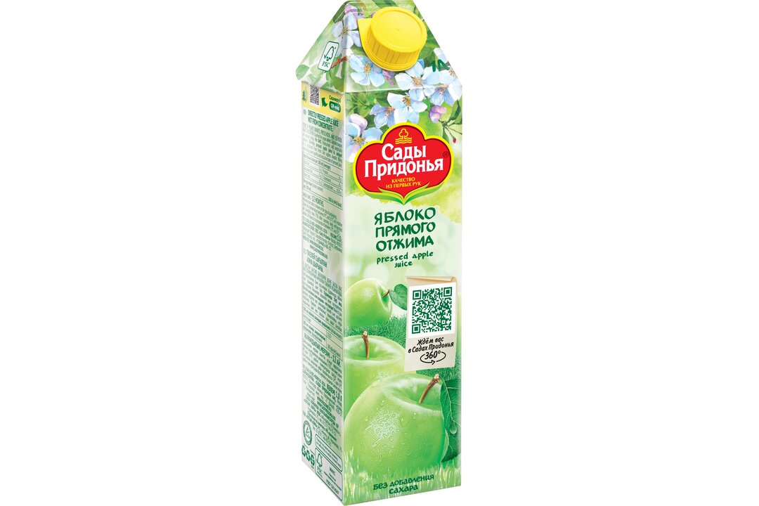 

Сок Сады Придонья Яблоко прямого отжима 1 л