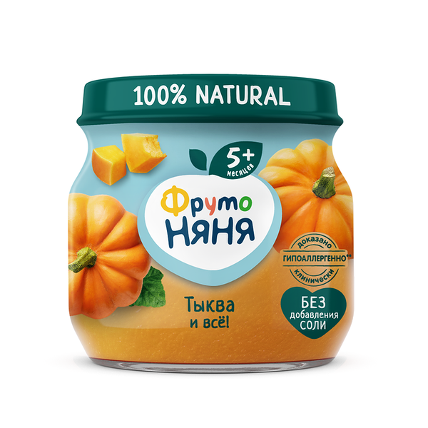 Пюре ФрутоНяня тыква с 5 месяцев 80г
