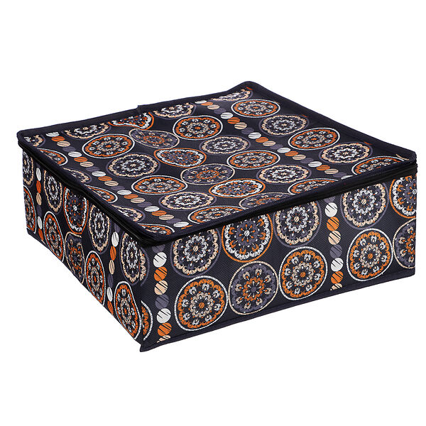 Рыжий органайзер для хранения с крышкой, 32х32х12 см, спанбонд