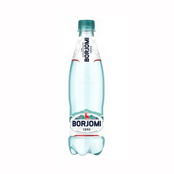 Вода минеральная газированная Borjomi пластиковая бутылка 500 мл