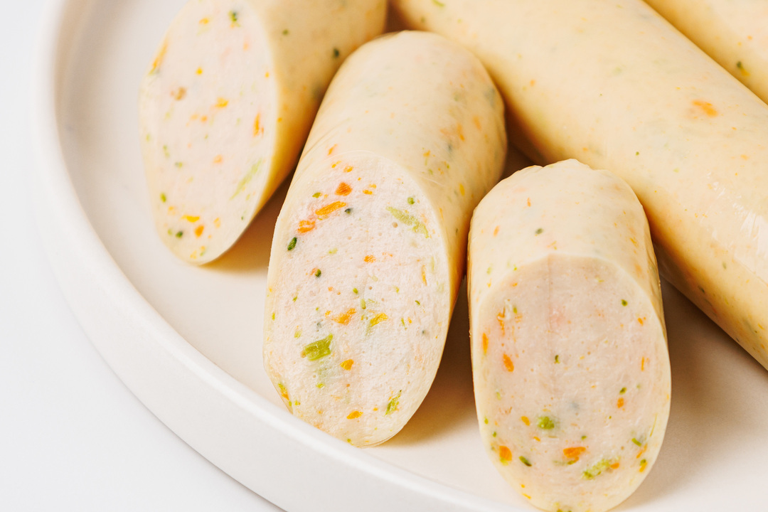 

Сосиски ВкусВилл Курица с овощами, высший сорт 300 г