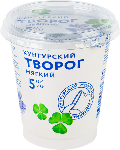 

Творог Кунгурский молочный комбинат мягкий 5% 300 г