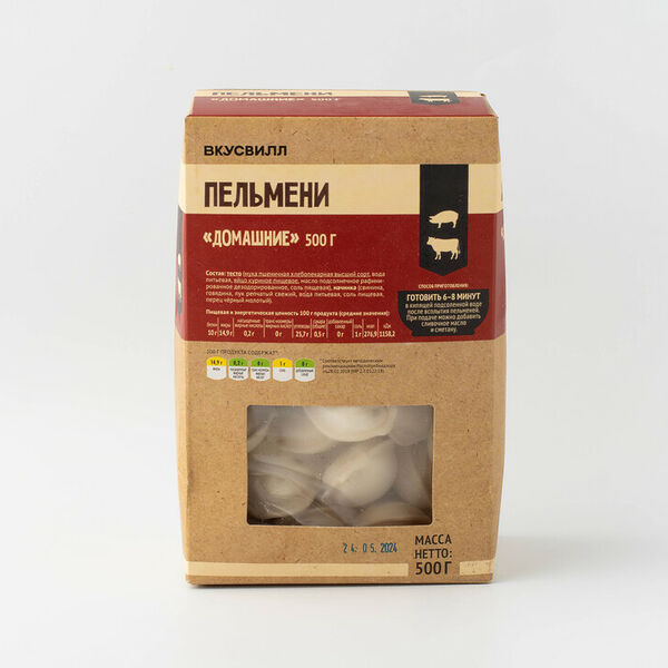 Пельмени Домашние ВкусВилл 500г з/м